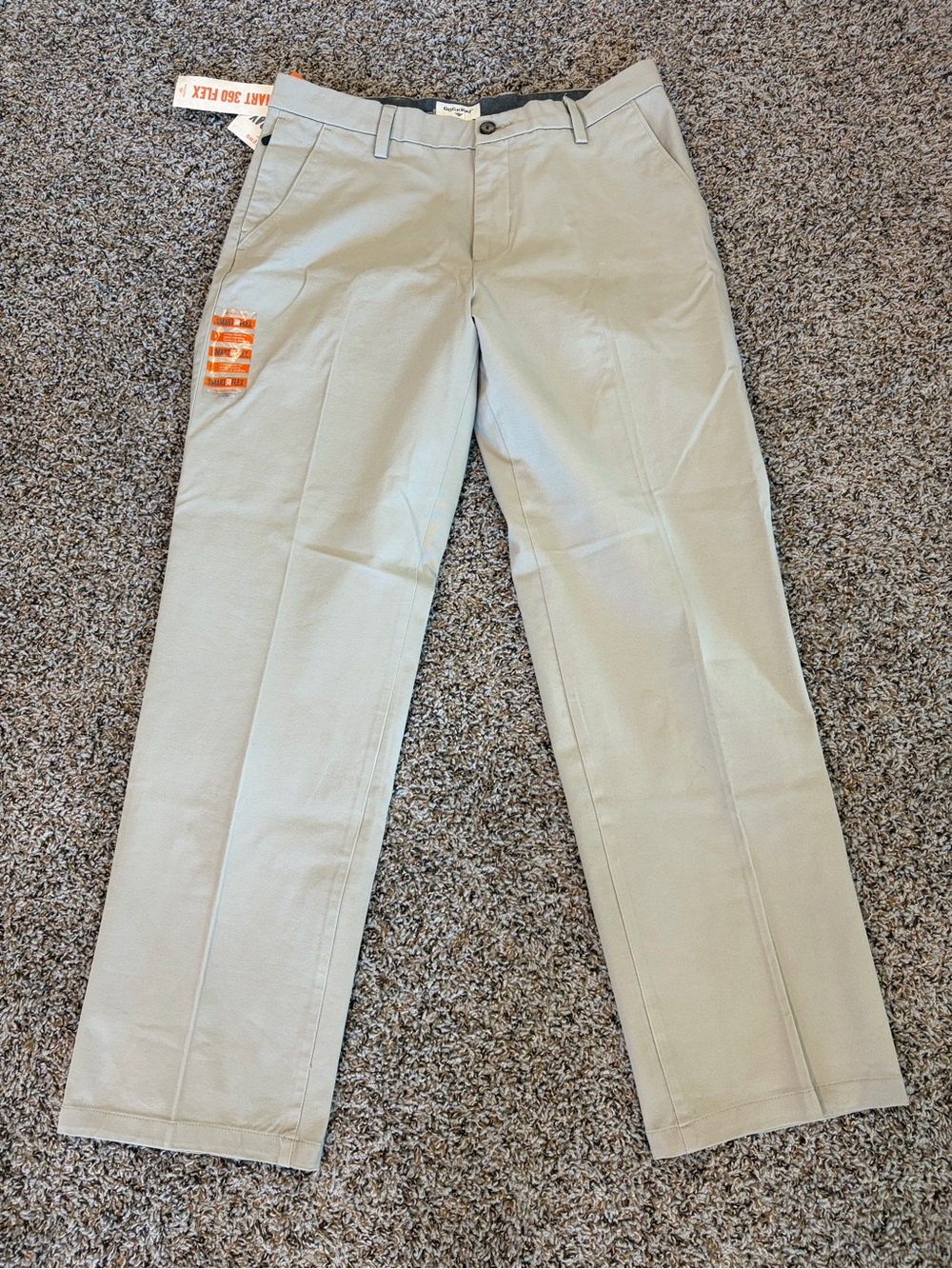 Dockers Smart 360 Flex Men's Classic Fit Straight Leg Twill Khaki Pants 34/32